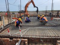 Ép cọc vuông 350x350 cho công trình ven sông gần công trình liền kề tại Thủ Dầu Một
